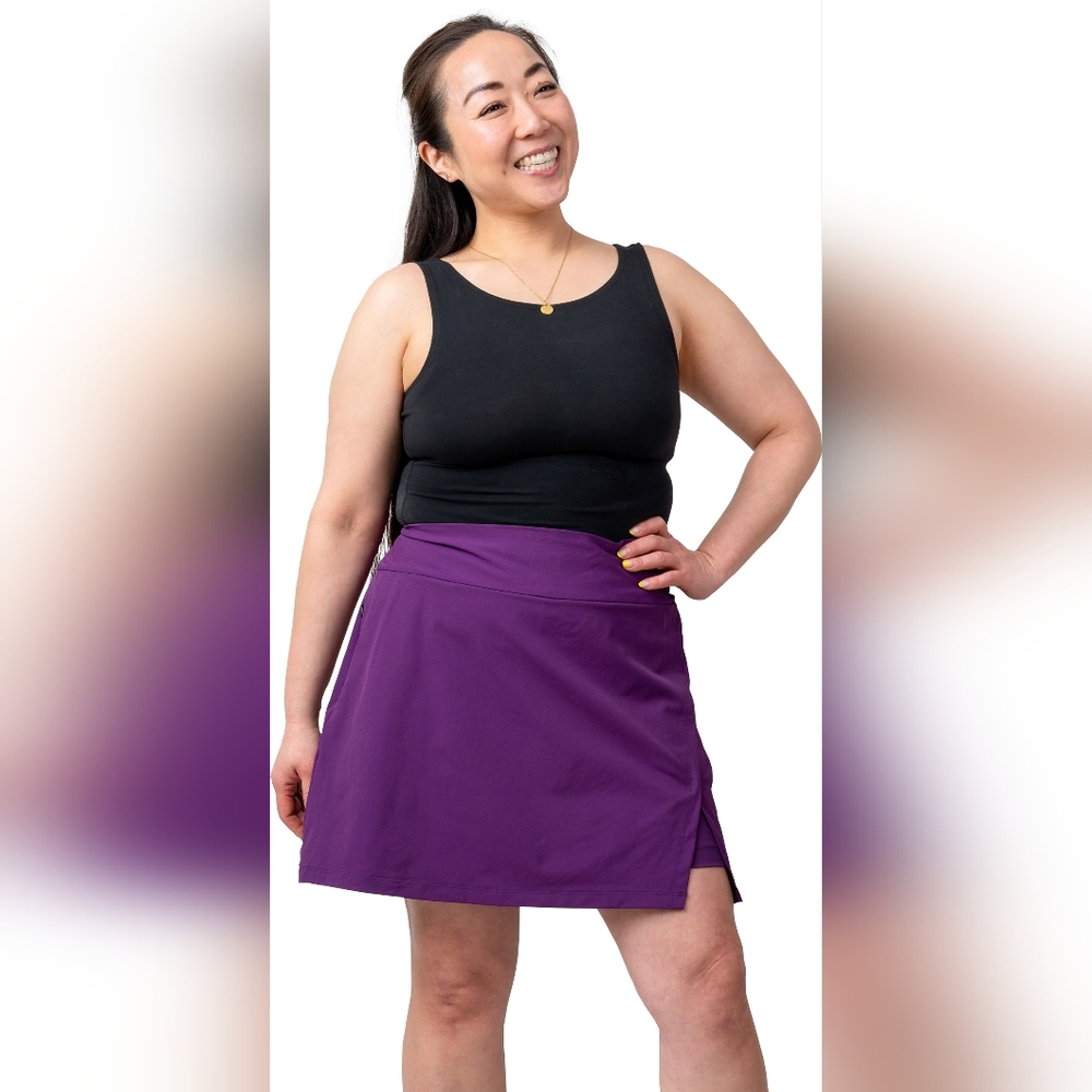 Alder Apparel GET DIRTY Skort in Eggplant